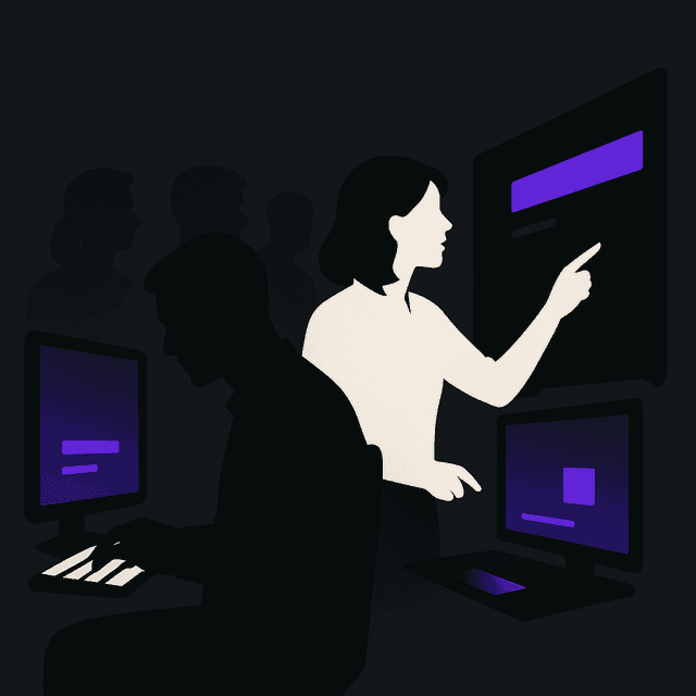 Team collaborating on digital strategy